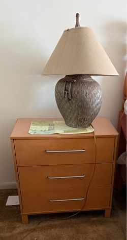 Nightstand and lamp