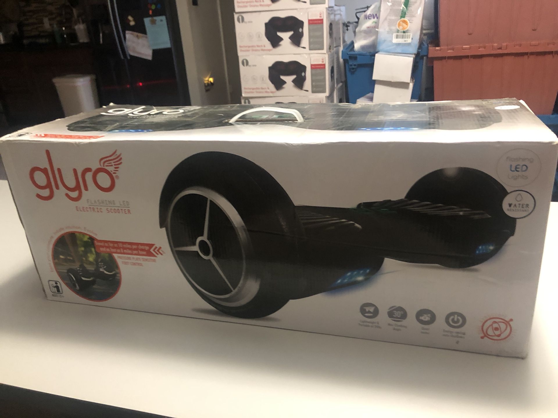 Brand new in the box Glyro Electric scooter I have white and black color.