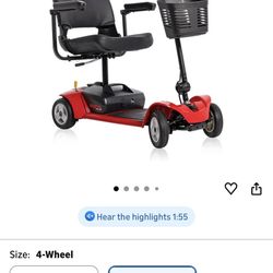 Rascal Venture 4-Wheel Mobility Scooter, Long-Range Battery-Powered Electric Travel,