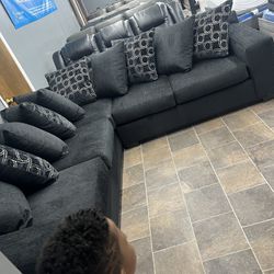 Brand NEW Black Sectional 