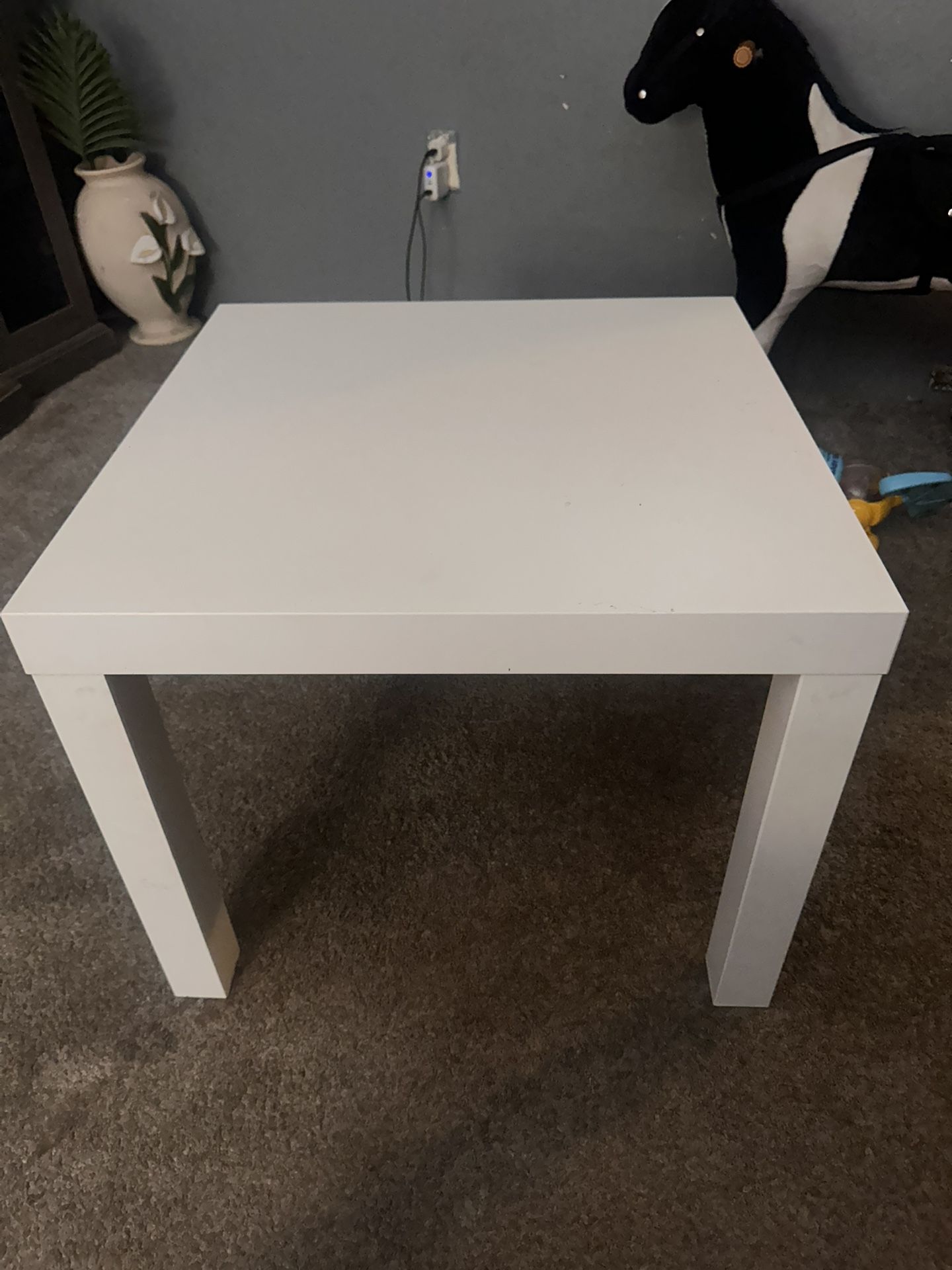 IKEA White End Table 