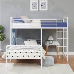New White Twin Bunk Bed 