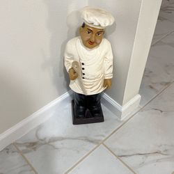Italian Chef He Is 23 Inches Tall 10 1/2 Inches Wide At The Widest Point