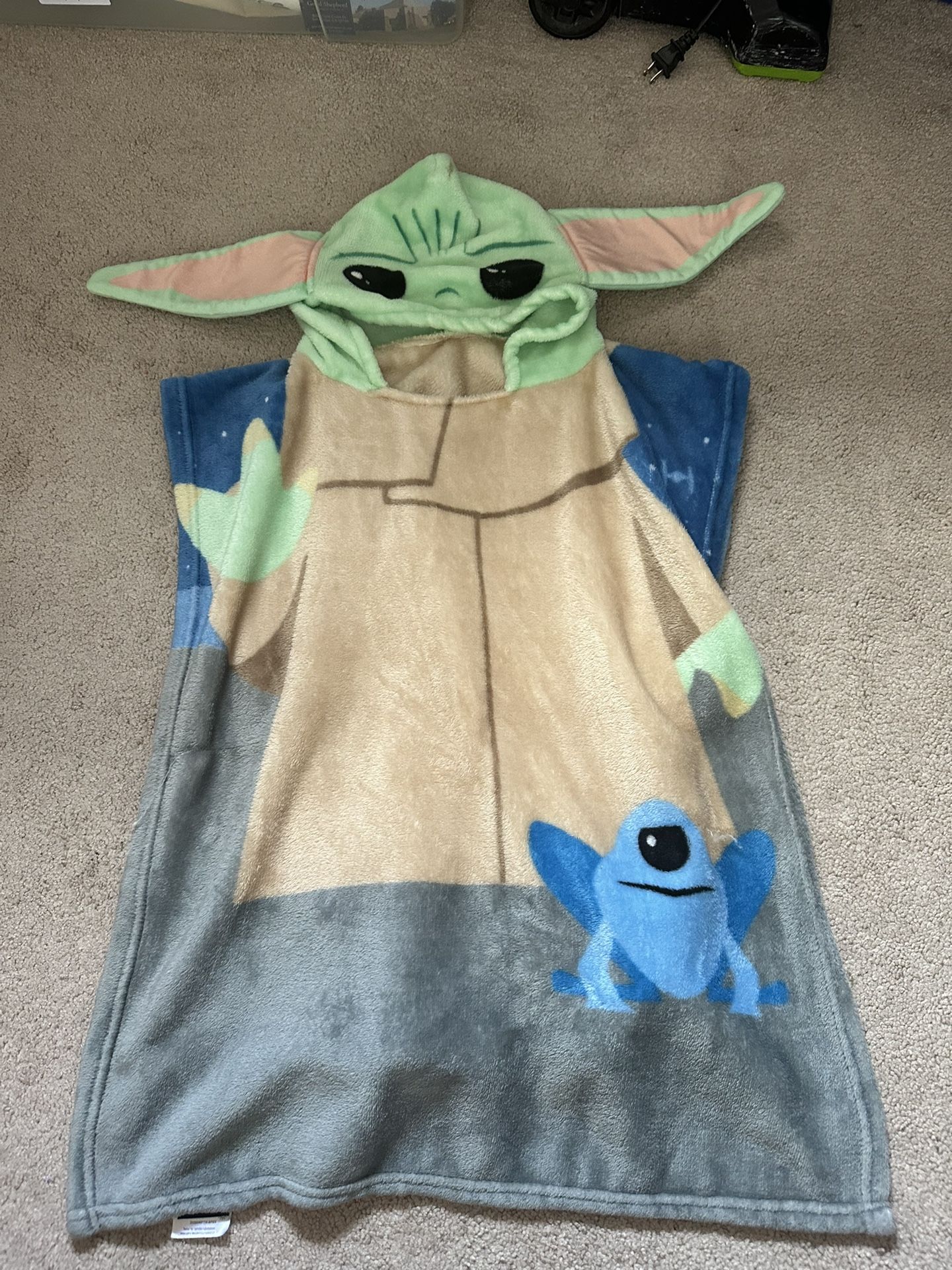 Baby Yoda Hoodie Blanket Poncho