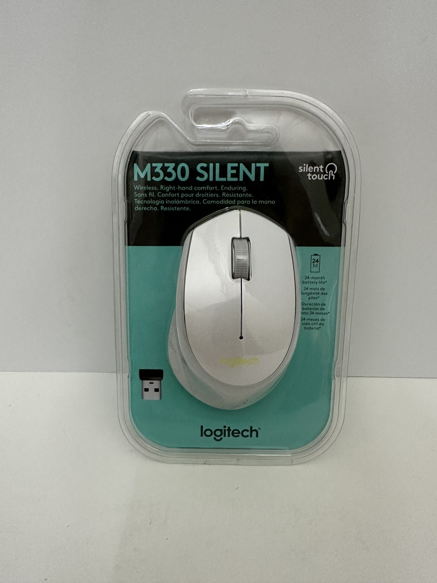 Logitech M330 Plus Silent Wireless Optical Mouse New In Package