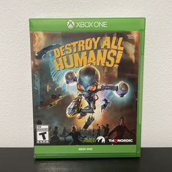 Destroy All Humans Xbox One Like New THQ Alien Microsoft Video Game