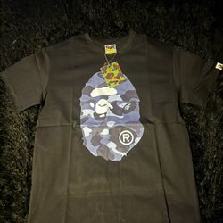 Bape Black Blue Camo T-Shirt (Size Large) 