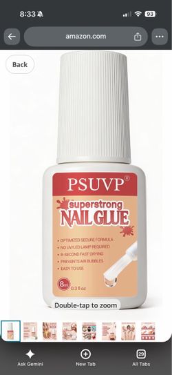 Brand new 2 set Strong Brush-On Nail Glue