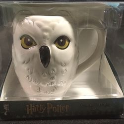 Brand new Harry Potter Hedwig Owl 20” Ceramic Coffee Tea Mug Limited Sculptured Collection