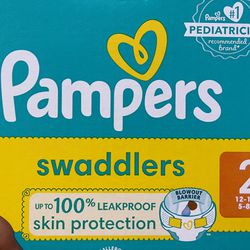 Pampers - (1) Pack of (60) Diapers, Size 2
