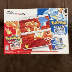 New Nintendo 3ds Pokemon 20th Anniversary Red Blue Edition 