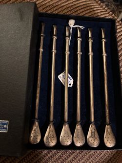 Silver (.800) tea sippers-vintage early 1900’s