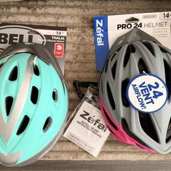Brand New Zefal and Bell Bicycle Helmets