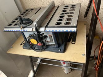 Ryobi table saw with homemade stand