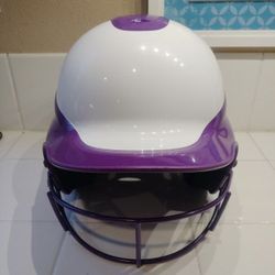 Rip It Purple & White Rip-it Softball Baseball Batting Helmet Size S-M
