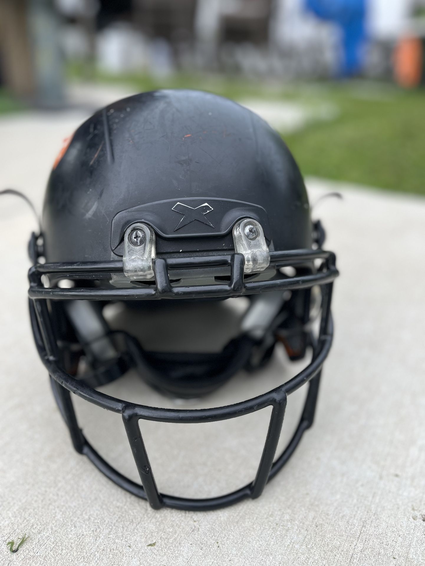Zenith Youth Football Helmet Matt Black Size M