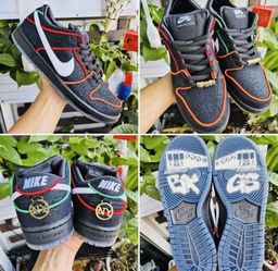 Size 11 Nike SB Dunk Low Pro x Bronx Girls Skate Black and Challenge Red
