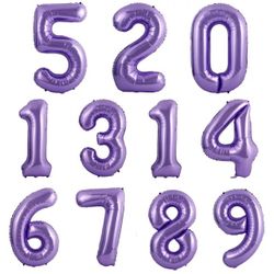 40" INCHES Foil Number Balloons