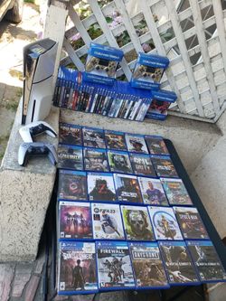 60 Games X $30! Is $1800!. Plus PS5 Slim 2024 & 5 Controls. Is more $2500! Trade all for car