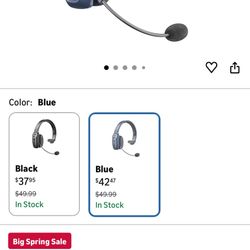 LEVN Bluetooth Headset with Microphone, Trucker Bluetooth Headset with AI Noise Cancelling & Mute Button, Wireless On-Ear Headphones 62 Hrs Working Ti