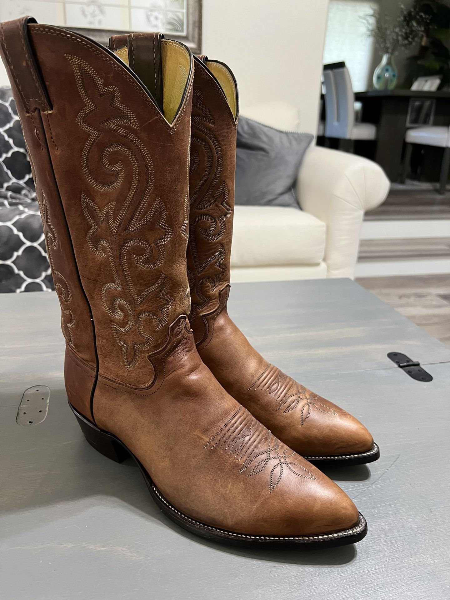 Justin Bay Apache 2252 Men’s Western Cowboy Boots 9.5 EE
