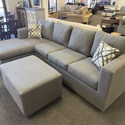 Sectional And Ottoman 
