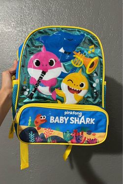 NEW Nickelodeon Kids Pinkfong Baby Shark Backpack [Blue & Yellow] **8 Available**