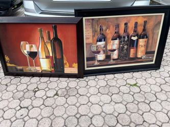 Two Picture Frames (Big One 44”x32”) (Small One 41”x29”) Good Condition $30 FIRM ON PRICE