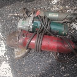 Metabo corded  angle grinders and die grinder