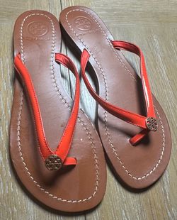 Tory Burch Leather Flip Flop Sandals