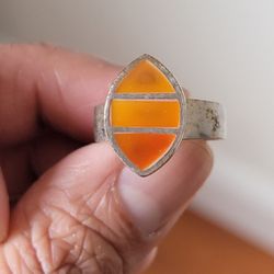 Amber Ring Size 7 