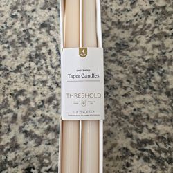 Threshold 4 Piece unscented taper candles 10"