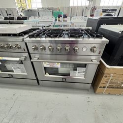 FORNO 36” Slide In Range Gas  / 2 Years Warranty 