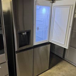 Fridge Stainless Steel LG  Double Door Everything Works We Deliver 