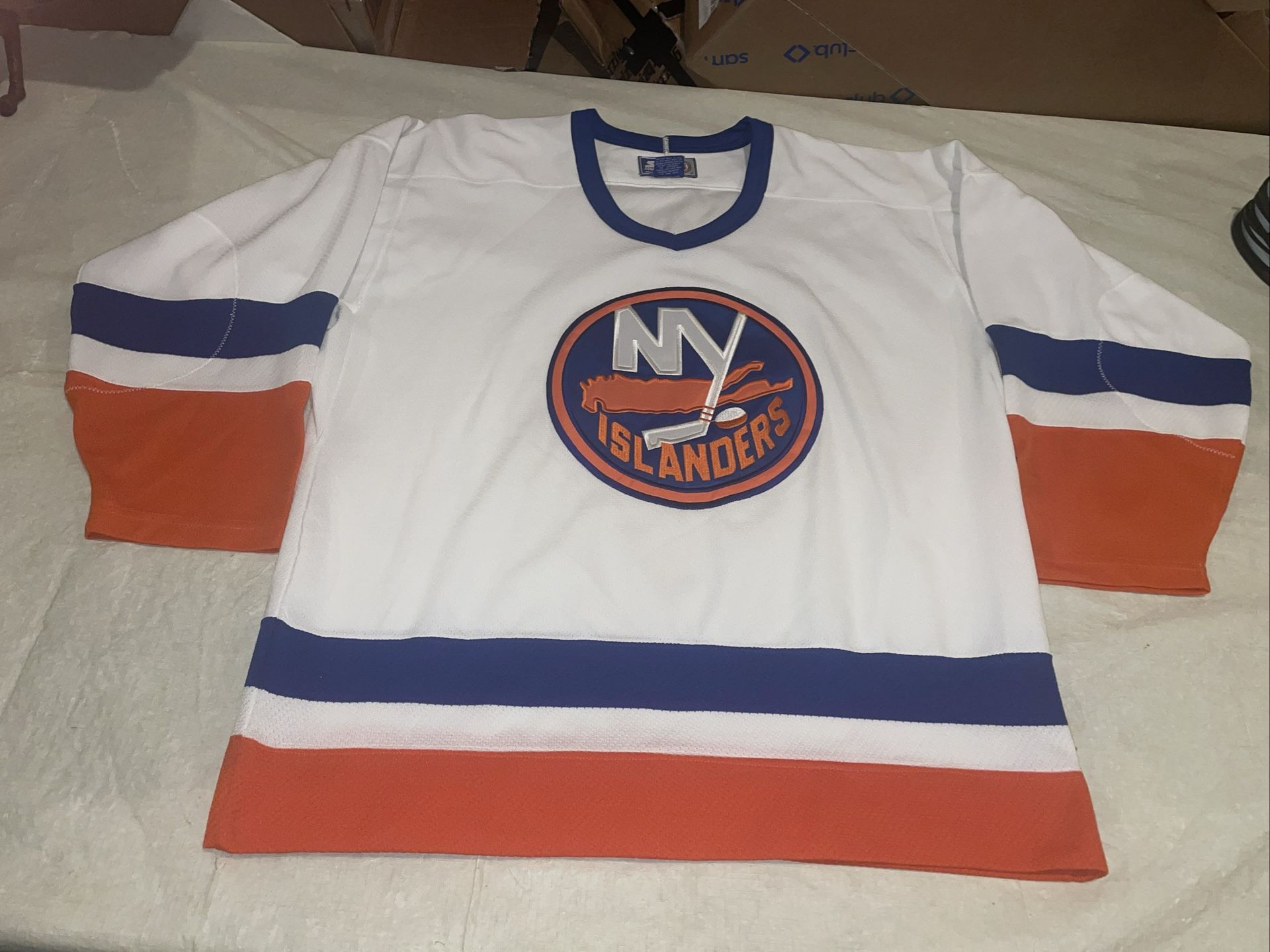 New York Islanders jersey White Starter Sewn Mens Large Vintage 90s Ny Clean