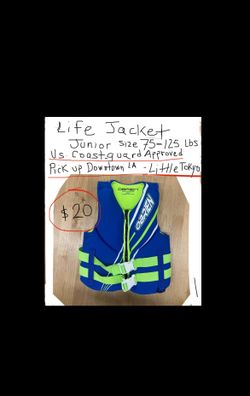 LIFE JACKET - LIFE VEST  for 75-125 Lbs . Pick up Downtown LA ,Little Tokyo or Boyle Heights  20$ VERY GOOD CONDITION