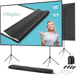 180" Projector Screen Outdoor Like New