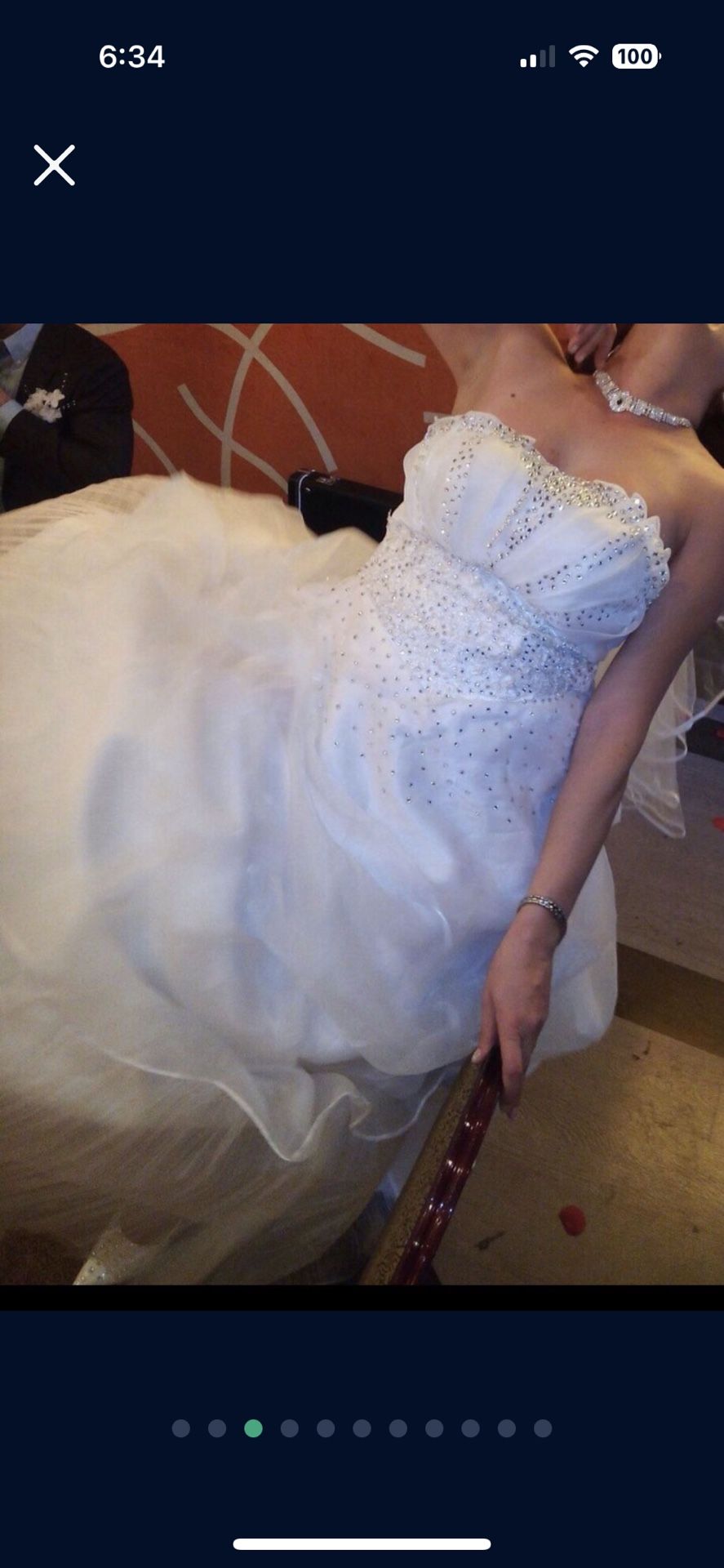 Wedding Dress Size Medium-Large