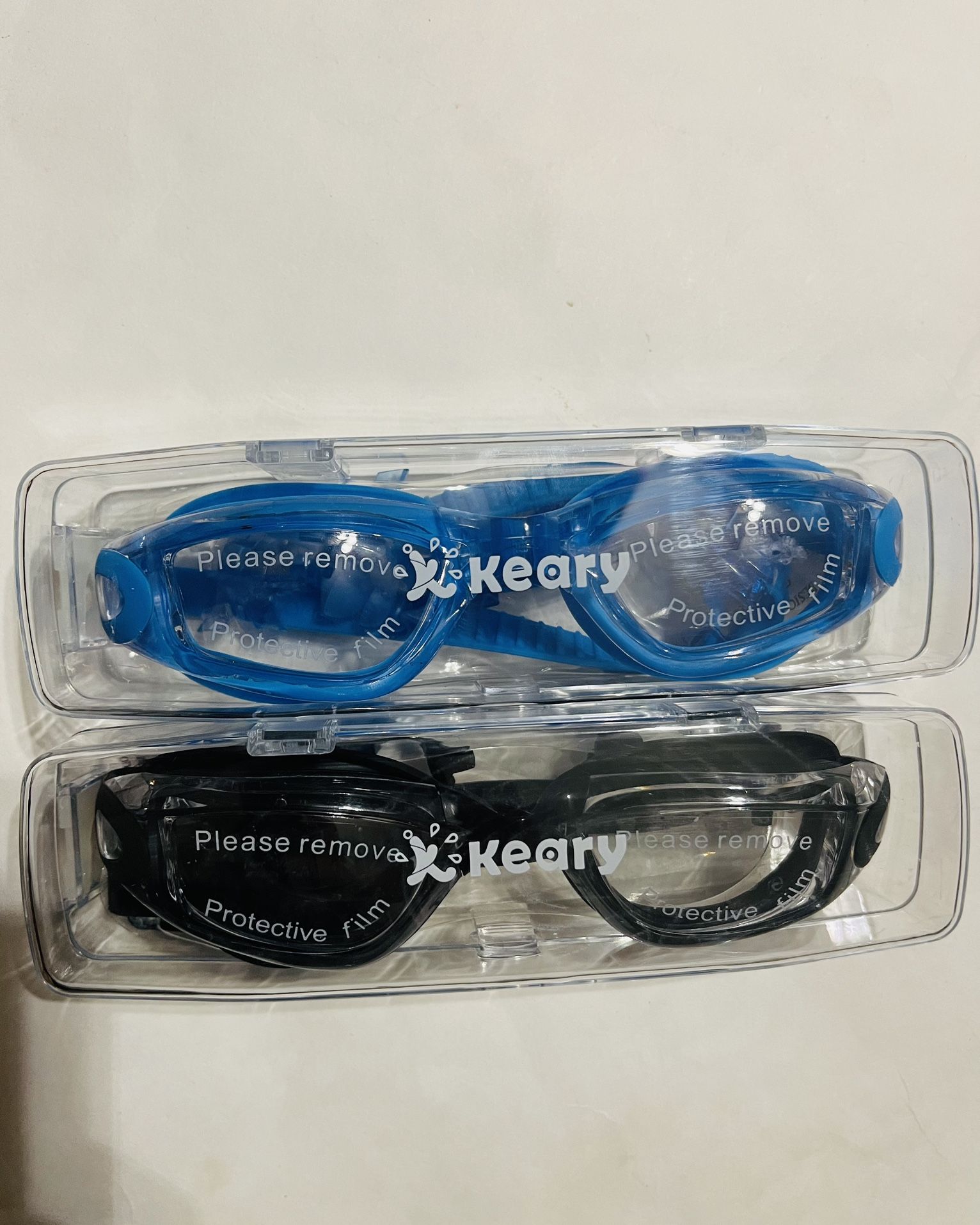 KEARY Myopia Swim Goggles Anti-fog & UV Protection Water Tight Shatter Proof.