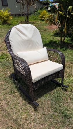 Outdoor Wicker Rocking Chair