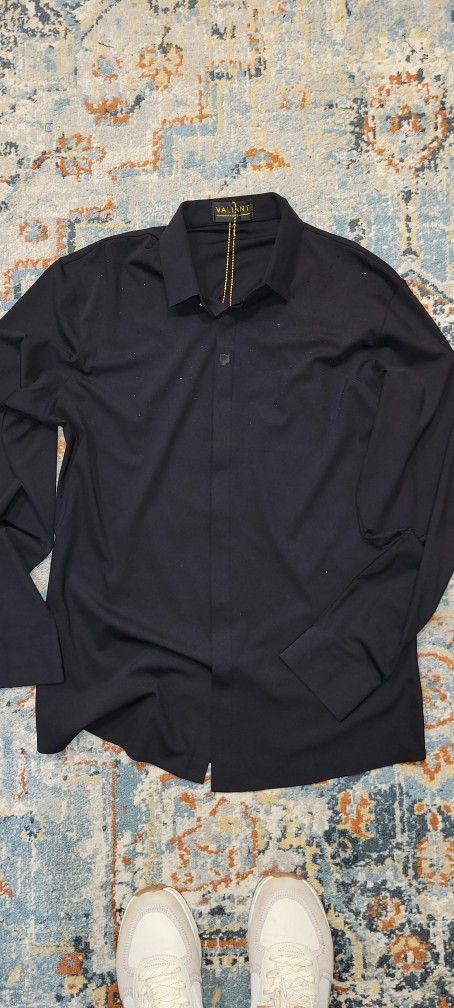 Elegant Italian black shirt