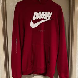 TDE x Nike Swoosh Logo Kendrick Lamar Hoodie Size XL Hooded Sweatshirt Pullover Damn