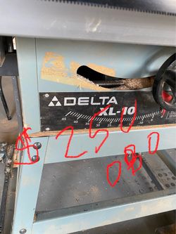 Delta xl 10 table saw