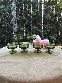 Tiffin glass green King’s crown Bowl’s