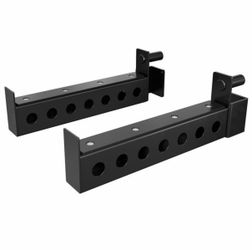 Mikolo Safety Catches Power Cage Attachment, Spotter Arms-Fit 2"x 2" Tube, with 1" Hole for WR00 QJ Squat Rack Power Rack Cage, 500LBS