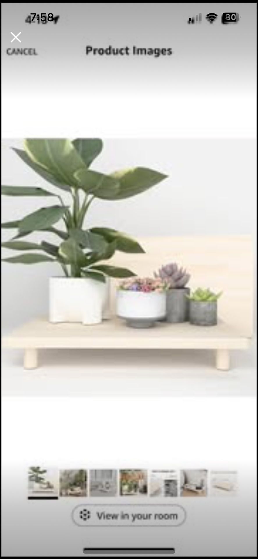 Desktop Shelf Plant Stand Charcuterie Board NEW