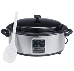 Master Massage 6 Quart Stone Heater Hot Rock Warmer Spa Electric Heating Pot CE