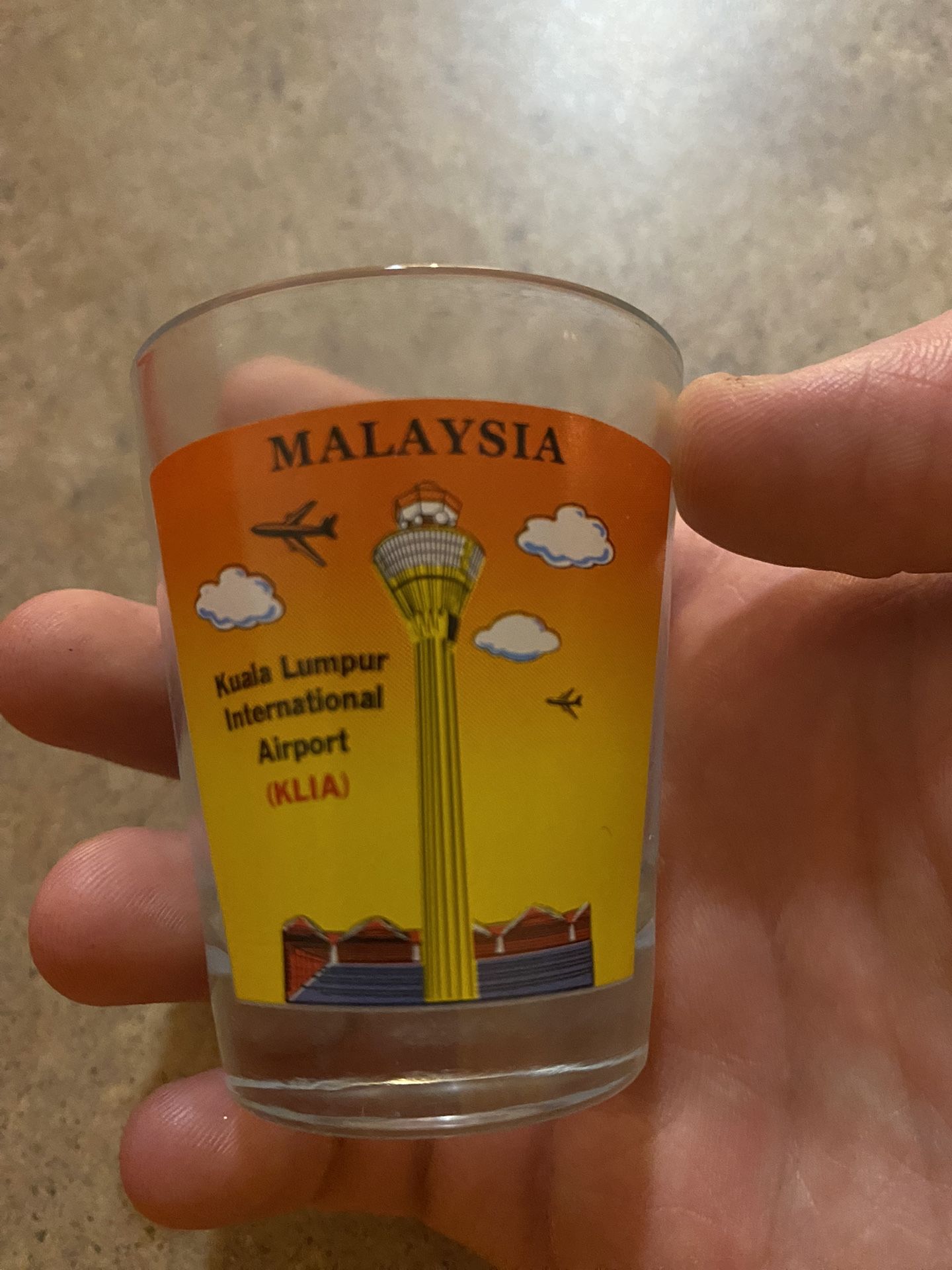 Malaysla Airport Clear Shot- Glass