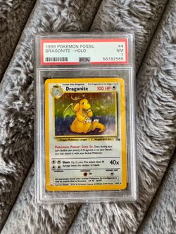 dragonite fossil #4 psa 7