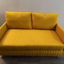 yellow sleeper sofa